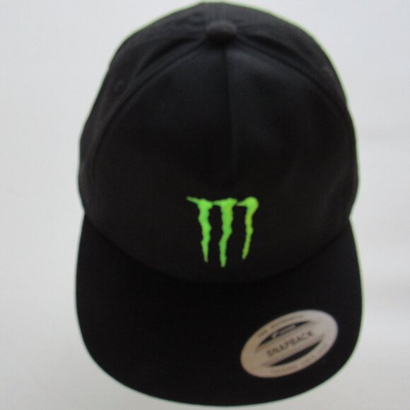 NEW Monster Energy Black Hat Cap and Clear Fanny Pack Waist Bag Bandana Set - Picture 2 of 15